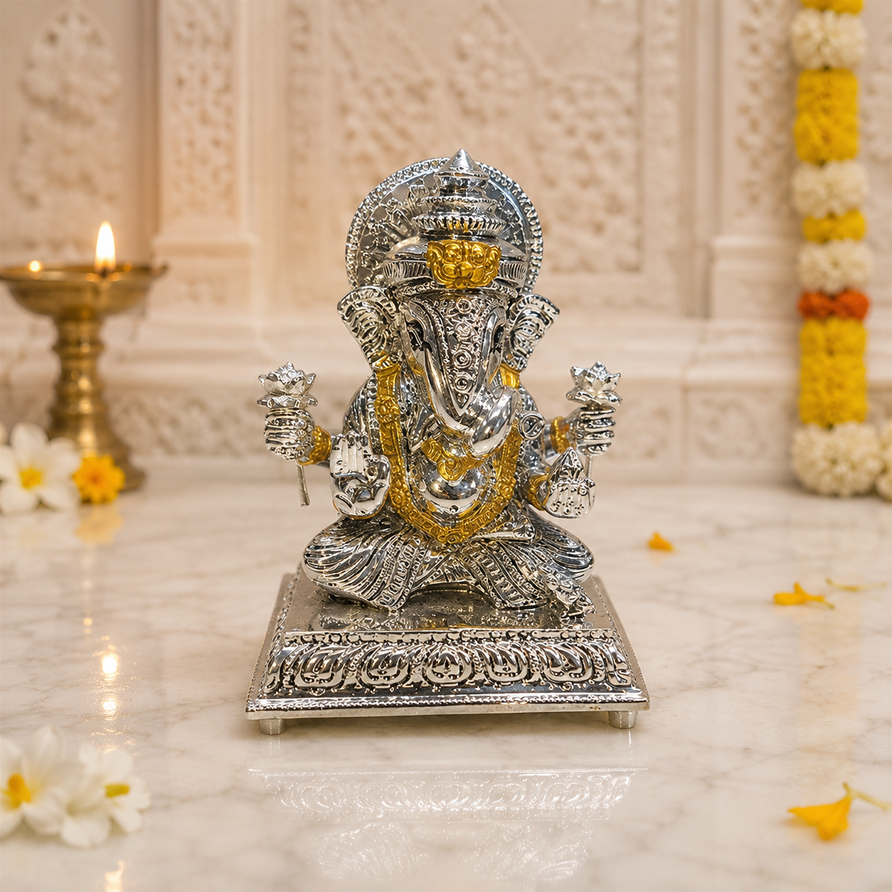 Silver Ganesh Ji